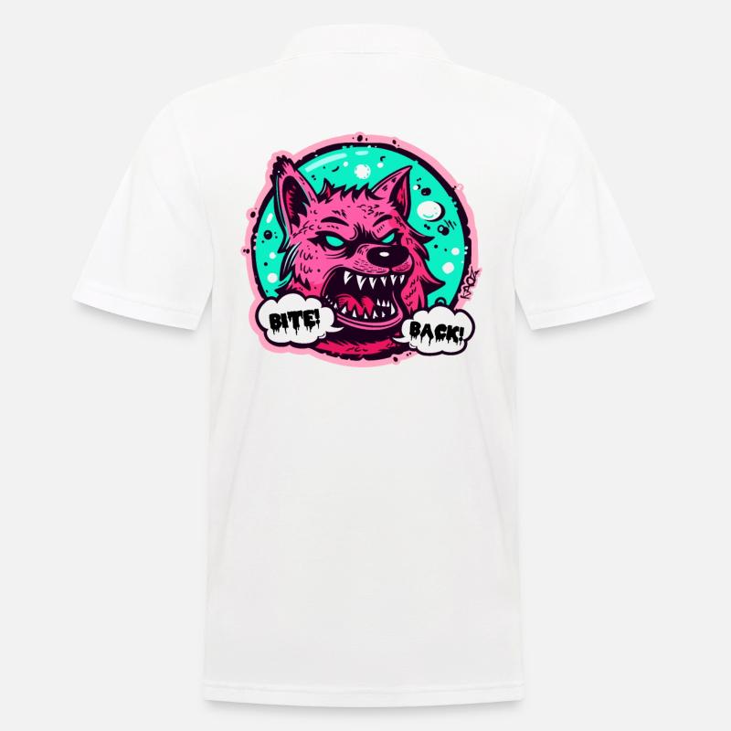 Werewolf Wolf: Bite back! - Men's Polo Shirt - white