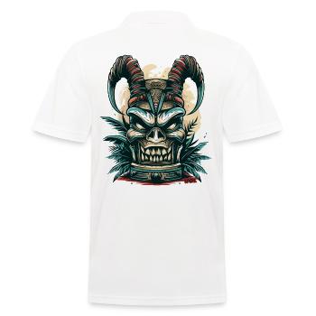 Tiki du diable d’Hawaï - Polo Homme - blanc - Dos - Kai (181cm)
