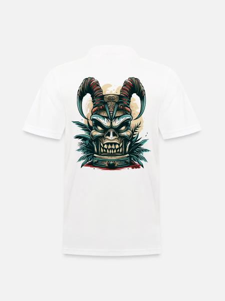 Hawaii Devil's Tiki - Men's Polo Shirt - white