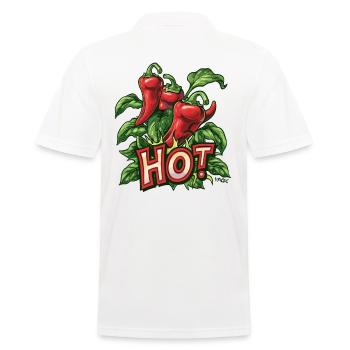 Plante de piment fort - Polo Homme - blanc - Dos - Kai (181cm)