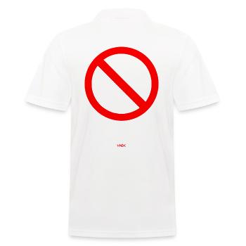 Forbidden - Men's Polo Shirt - white - Back - Kai (181cm)