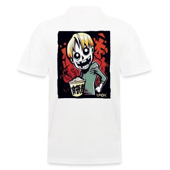 Funny Funky Young GEN Z-ombie - Männer Poloshirt - Weiß - Hinten - Kai (181cm)