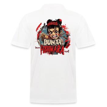 Japan Phantasie Anime Parodie: Bunta Fukkiwara - Männer Poloshirt - Weiß - Hinten - Kai (181cm)