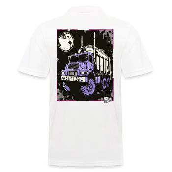 Super Cooler Müllwagen Container Truck - Männer Poloshirt - Weiß - Hinten - Kai (181cm)