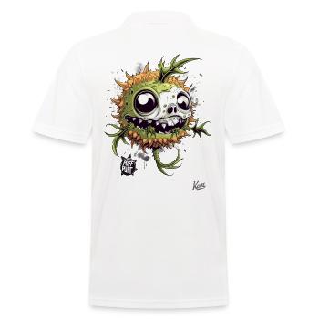 Crâne zombifié : Poisson-globe zombie - Polo Homme - blanc - Dos - Kai (181cm)