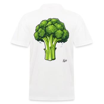 Le gros et mauvais brocoli - Polo Homme - blanc - Dos - Kai (181cm)