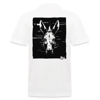 7328 donkey - Men's Polo Shirt - white - Back - Kai (181cm)