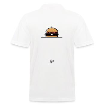 Burger Sandwich Cheeseburger - Men's Polo Shirt - white - Back - Kai (181cm)