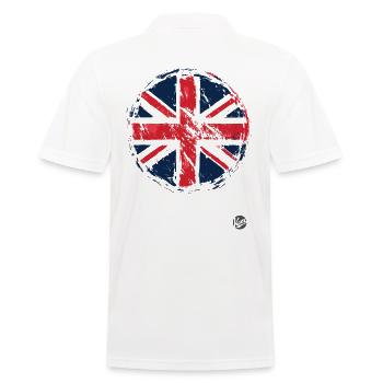 Union Jack Flag Great Britain - Men's Polo Shirt - white - Back - Kai (181cm)