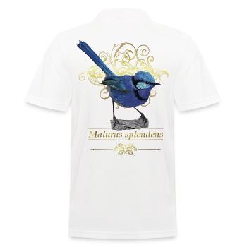 Herrlicher Maluro - Männer Poloshirt - Weiß - Hinten - Kai (181cm)