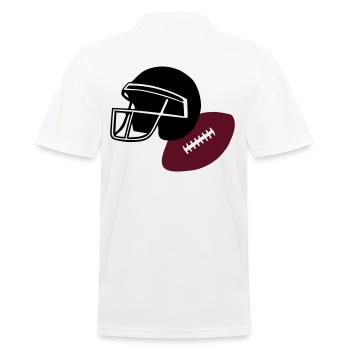 Football - Männer Poloshirt - Weiß - Hinten - Kai (181cm)