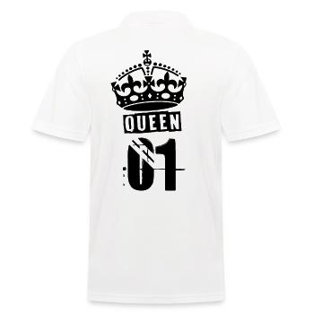 Queen - Men's Polo Shirt - white - Back - Kai (181cm)