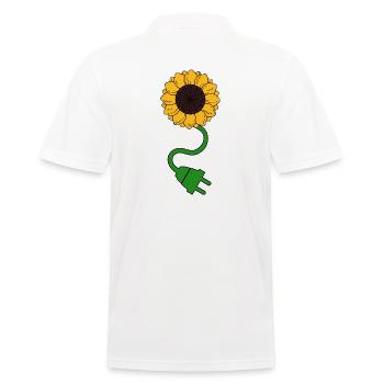 tournesol go green nature conservation révolution verte - Polo Homme - blanc - Dos - Kai (181cm)