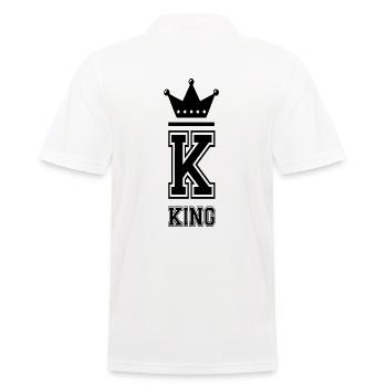 King Crown Majesty - Men's Polo Shirt - white - Back - Kai (181cm)