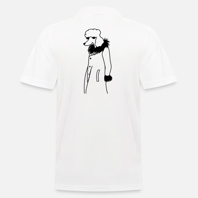 Cooler Pudel - Männer Poloshirt - Weiß