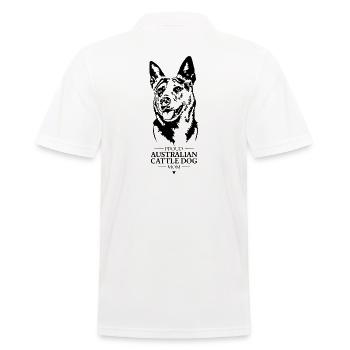 Australien Bovins Chien Maman Chien Chiens de troupeau Wilsigns - Polo Homme - blanc - Dos - Kai (181cm)