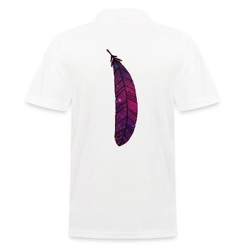 Plumes Bijoux Space Galaxy Stars Univers - Polo Homme - blanc - Dos - Kai (181cm)