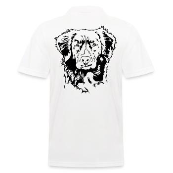 Nouvelle-Écosse Canard à péage Retriever Portrait Chiens - Polo Homme - blanc - Dos - Kai (181cm)