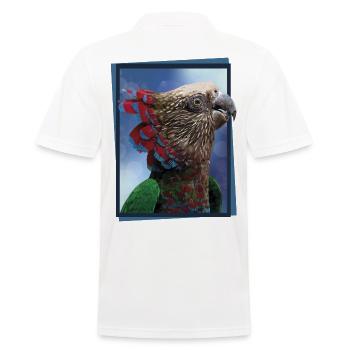 Le perroquet cacique - Polo Homme - blanc - Dos - Kai (181cm)