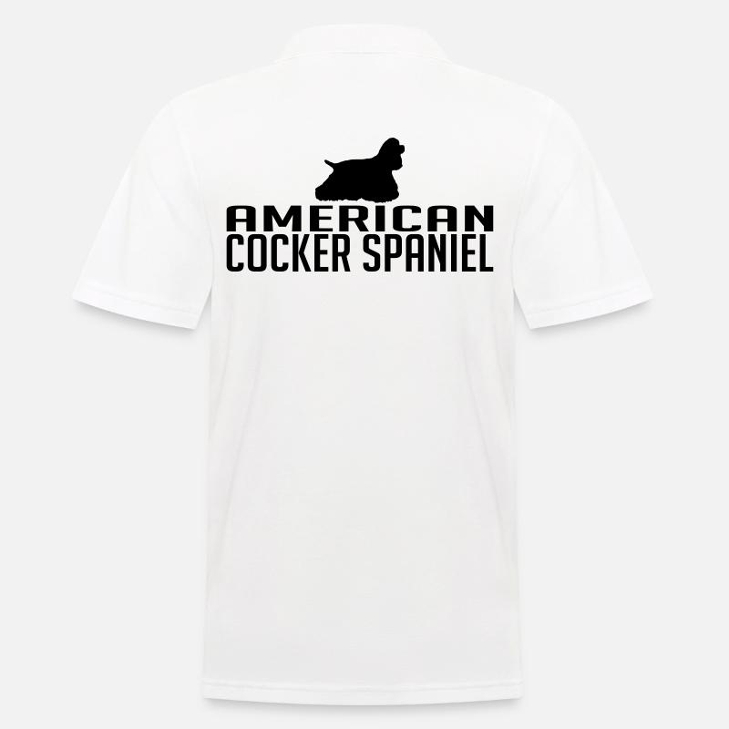AMERICAN COCKER SPANIEL Hunderasse Wilsigns Hunde - Männer Poloshirt - Weiß