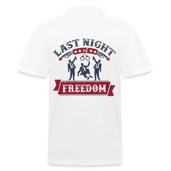 Junggesellenabschied JGA Bachelor Party - Männer Poloshirt - Weiß - Hinten - Kai (181cm)