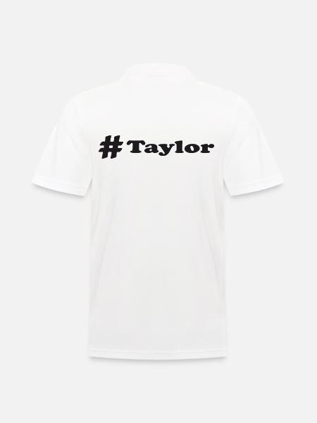 Hashtag Taylor - Männer Poloshirt - Weiß