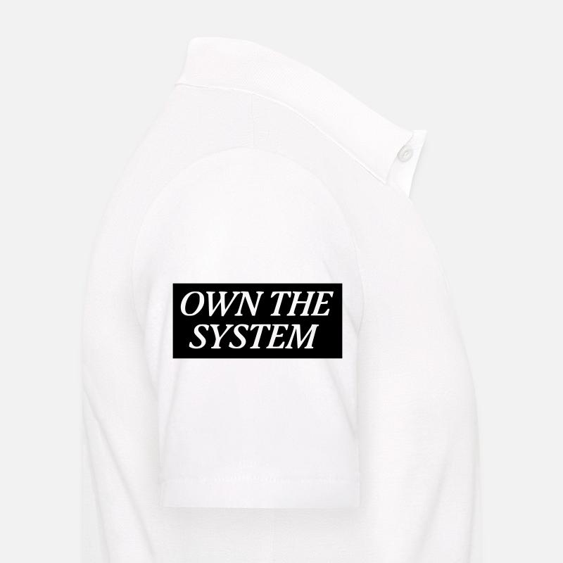 Posséder le système - Das eigene System - Polo Homme - blanc