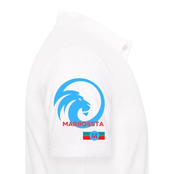 LOGO LÖWE MARBOSSTA - Männer Poloshirt - Weiß - Rechts - Kai (181cm)