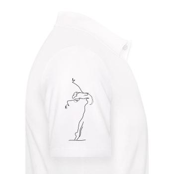 Tanz - Männer Poloshirt - Weiß - Rechts - Kai (181cm)