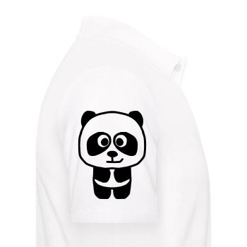Panda - Männer Poloshirt - Weiß - Rechts - Kai (181cm)
