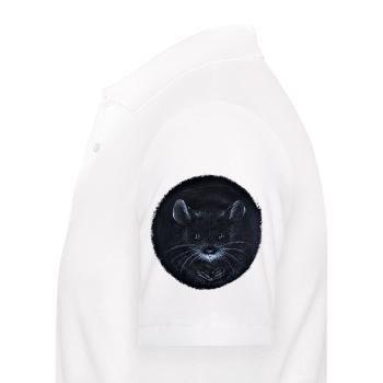 I see you - Maus - Männer Poloshirt - Weiß - Links