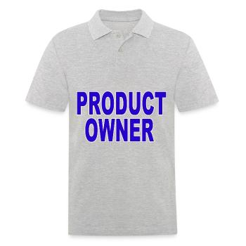Agile - Besitzer des Conduits - Männer Poloshirt - Grau meliert - Vorne - Kai (181cm)