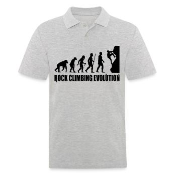 rock climbing evolution escalade rocheuse - Polo Homme - gris chiné - Devant - Kai (181cm)