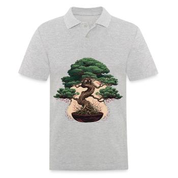 Nature Tiny Treasure - Men's Polo Shirt - heather grey - Front - Kai (181cm)