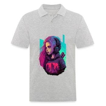 Amazing Design Of A Stunning Women - Men's Polo Shirt - heather grey - Front - Kai (181cm)