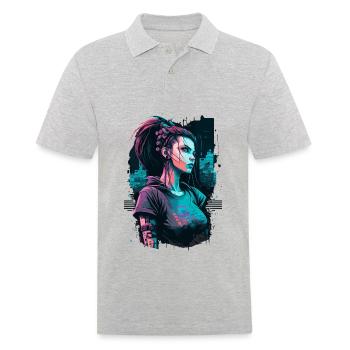 Des femmes époustouflantes pour les fans de science-fiction - Polo Homme - gris chiné - Devant - Kai (181cm)