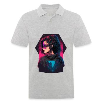 Science Fiction Lady l’excellent cadeau pour - Polo Homme - gris chiné - Devant - Kai (181cm)