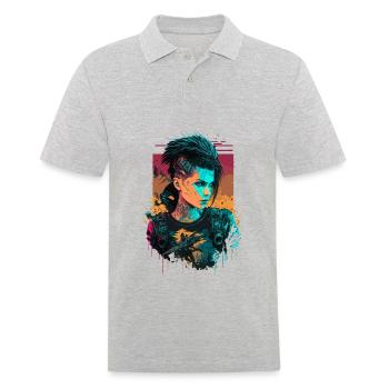 Belle science-fiction Femmes les simples - Polo Homme - gris chiné - Devant - Kai (181cm)