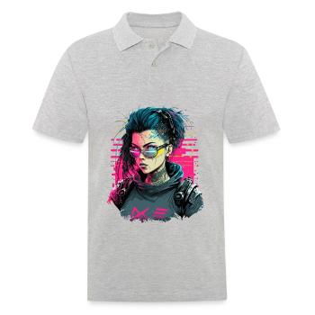 Science Fiction Girl le simple cadeau d’anniversaire pour - Polo Homme - gris chiné - Devant - Kai (181cm)
