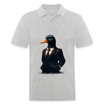 Banker duck - Men's Polo Shirt - heather grey - Front - Kai (181cm)