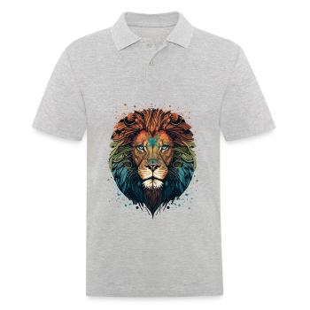 Roi de la jungle - Polo Homme - gris chiné - Devant - Kai (181cm)