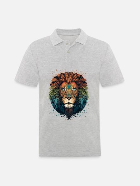 King of the Jungle - Men's Polo Shirt - heather grey