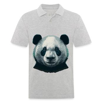 Panda étrange - Polo Homme - gris chiné - Devant - Kai (181cm)