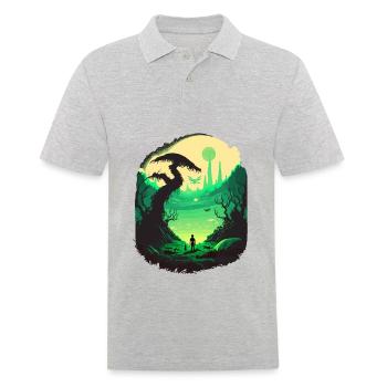 trippant - Polo Homme - gris chiné - Devant - Kai (181cm)