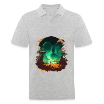 Espace - Polo Homme - gris chiné - Devant - Kai (181cm)