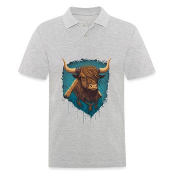 Yak en chemise - Polo Homme - gris chiné - Devant - Kai (181cm)