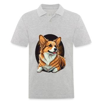 Looks élégants Corgi - Polo Homme - gris chiné - Devant - Kai (181cm)