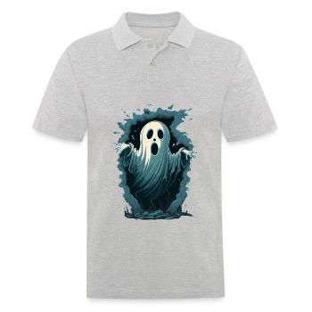 Ghosted Portal - Men's Polo Shirt - heather grey - Front - Kai (181cm)