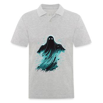 Dunkler Geist - Männer Poloshirt - Grau meliert - Vorne - Kai (181cm)
