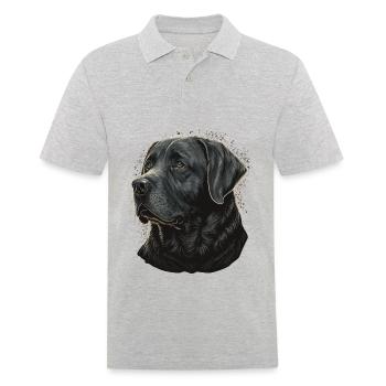 Veretan Labrador Retriever - Männer Poloshirt - Grau meliert - Vorne - Kai (181cm)